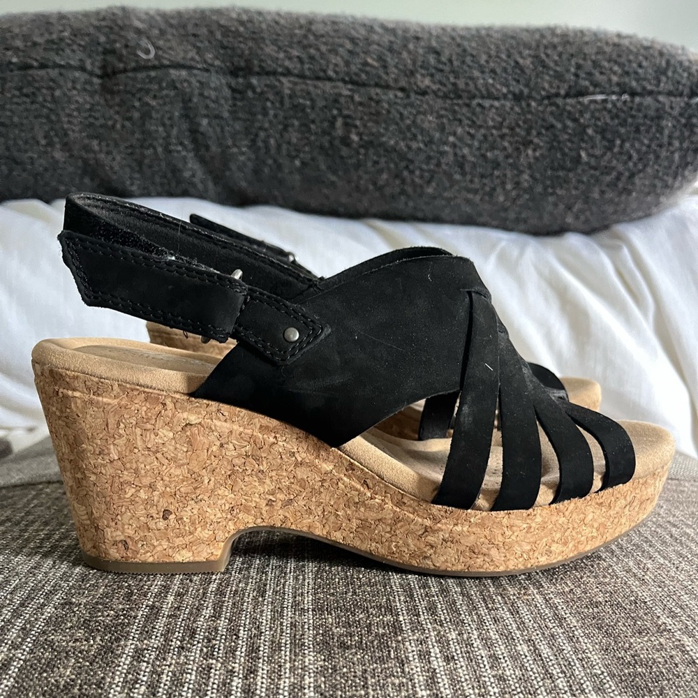 NWT Clark’s wedge cork sandal